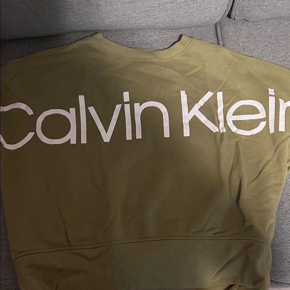 Calvin Klein Olive Green Sweatshirt